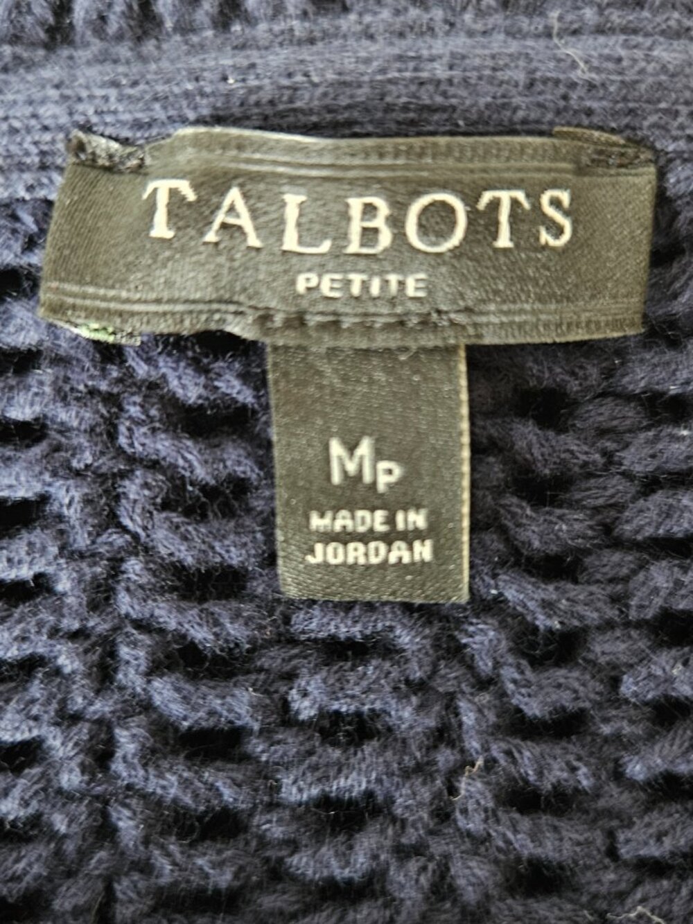 Talbots Long Sleeve Open Weave Knit Pullover Sweater - Picture 7 of 8